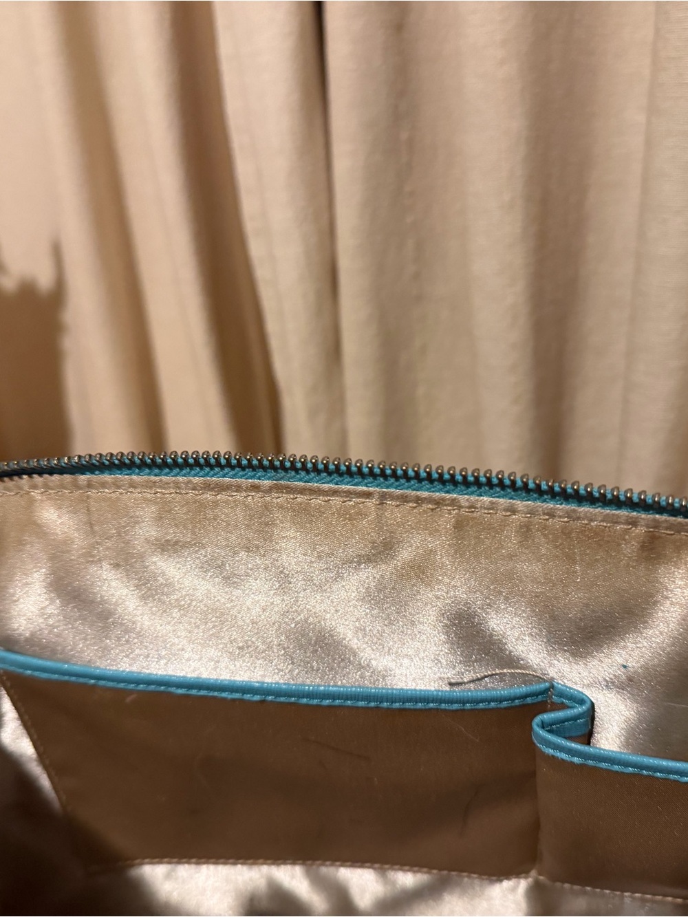 Classic Dome Satchel Handbag in Turquoise - Picture 8 of 10